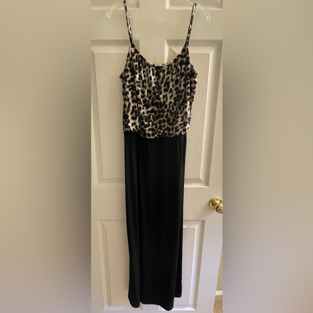 STYLE & CO. Women's Mythical Jungle Long Leopard Safari Print Dress Size MP NWT
